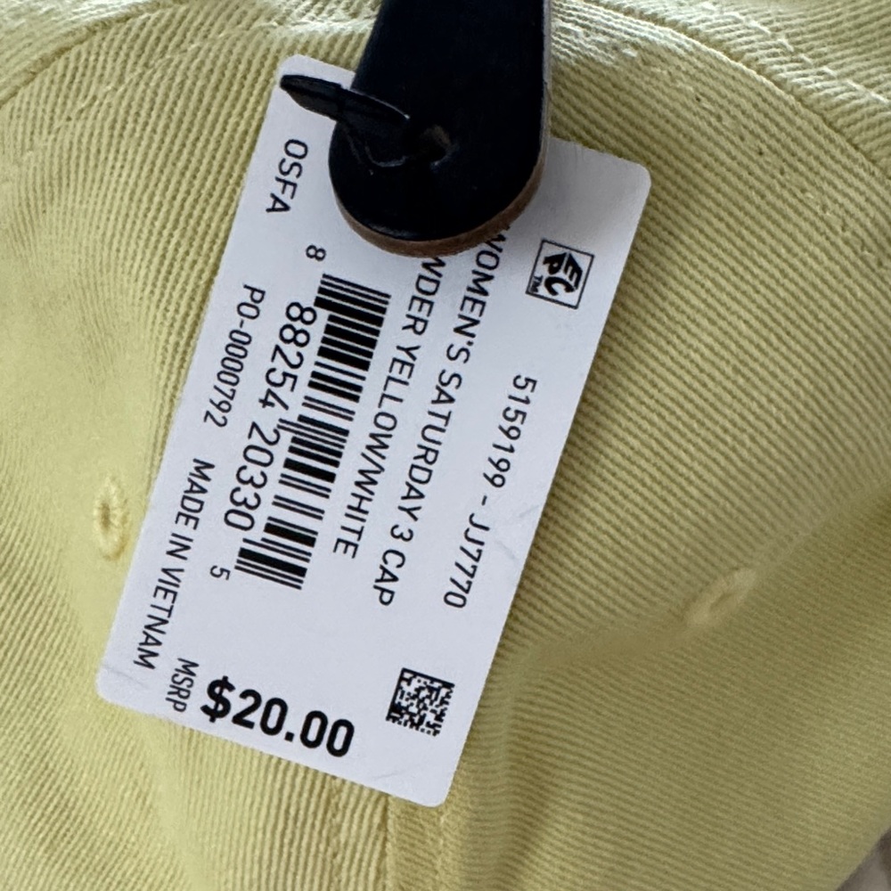 Adidas Women's Soft Yellow Cap - Picture 2 of 4